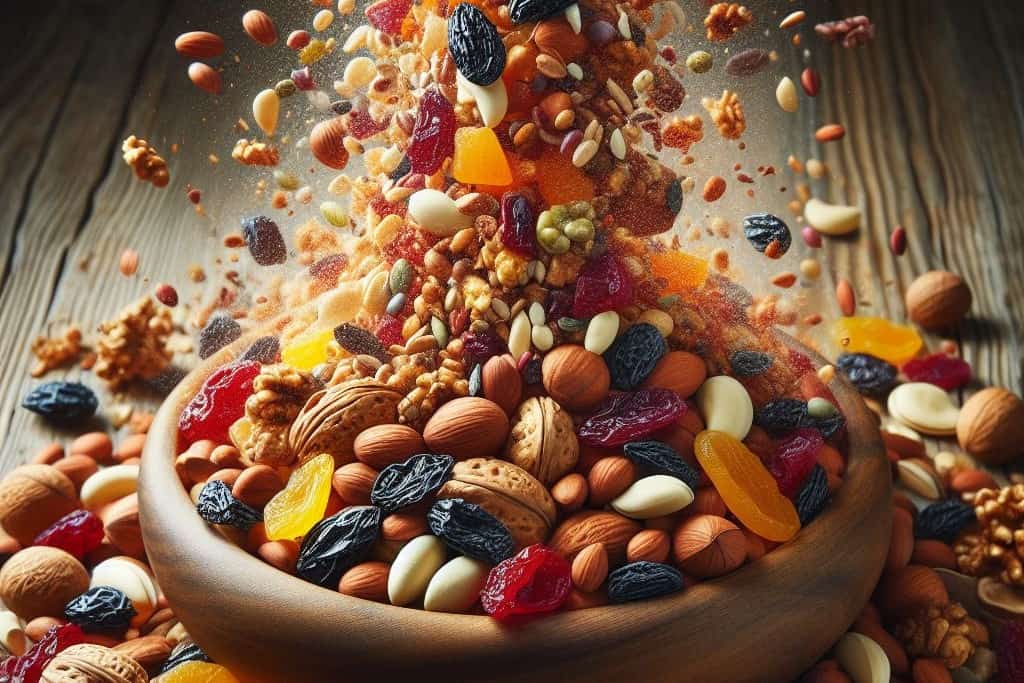 Customizable trail mix explosion - fuel your adult road trip adventures